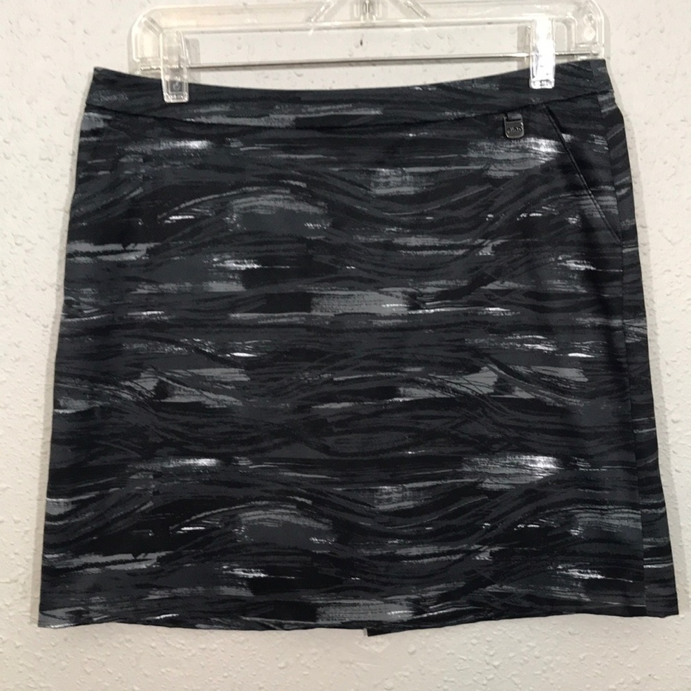 PING‎ “Mona” Gray & Black Geometric Print Golf Skort size 6